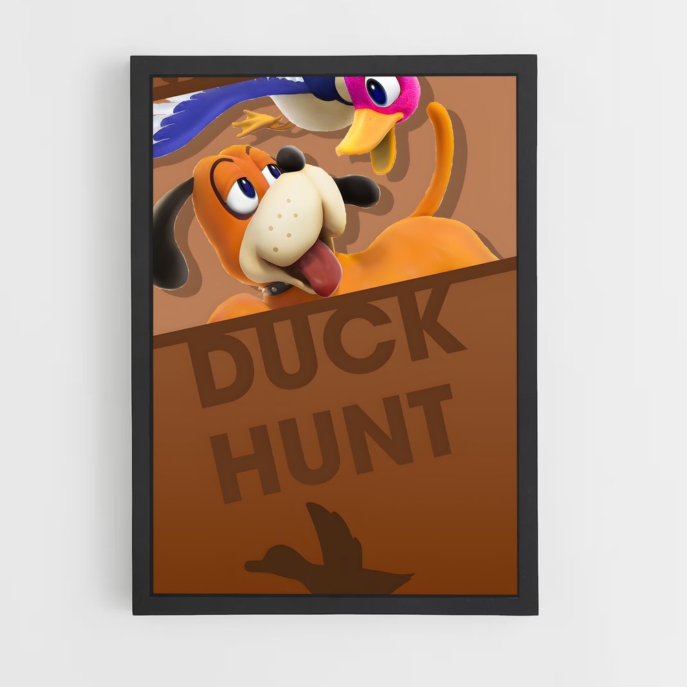 Poster Canard Chasseur – affiche Super Smash Bros (vue 2)